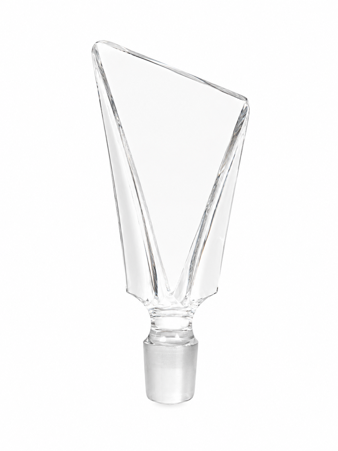 Vintage Clear Glass Perfume Bottle with Stopper