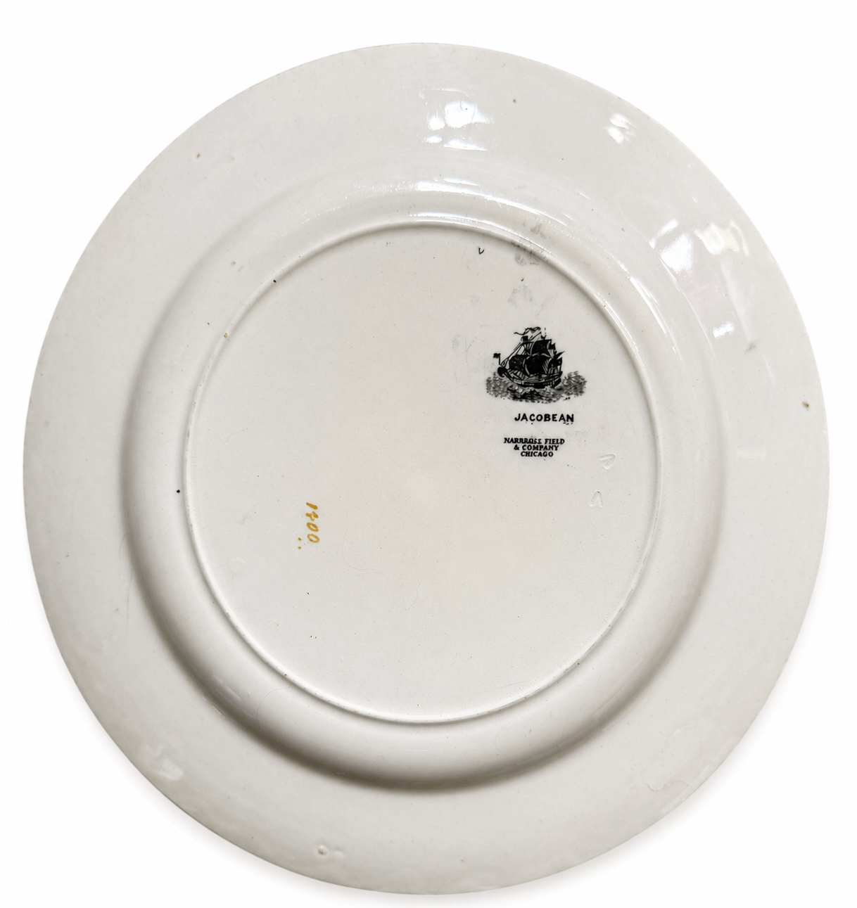 Vintage Marshall Field & Company Chicago Jacobean Floral Dinner Plate – Gold Trim China Plate