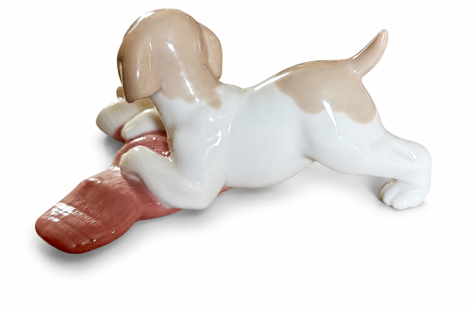 Vintage NAO by Lladro "Puppy's Christmas" Porcelain Figurine #1435