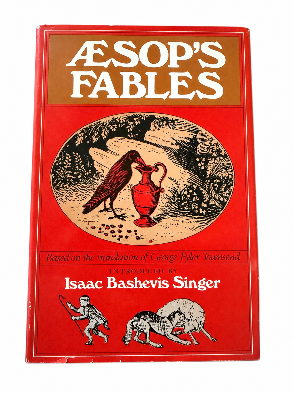 Vintage Aesop’s Fables Hardcover Book – Isaac Bashevis Singer Introduction – Illustrated by Murray Tinkelman