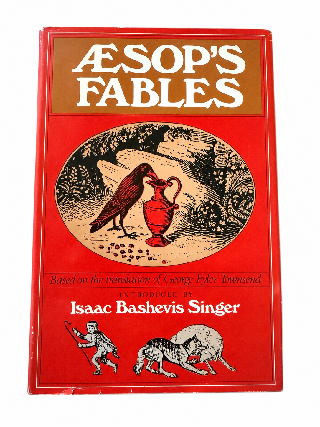 Vintage Aesop’s Fables Hardcover Book – Isaac Bashevis Singer Introduction – Illustrated by Murray Tinkelman