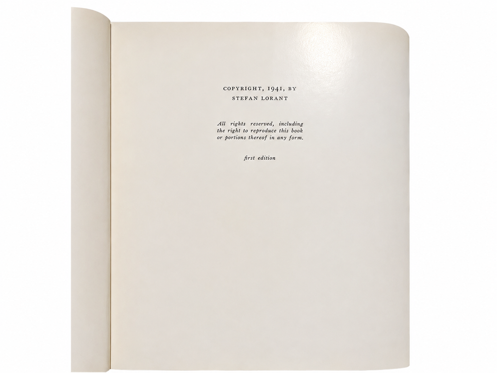 1941 First Edition “Lincoln” by Stefan Lorant – Oversized Hardcover Biography with Historic Photographs