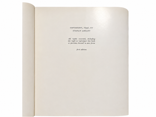1941 First Edition “Lincoln” by Stefan Lorant – Oversized Hardcover Biography with Historic Photographs
