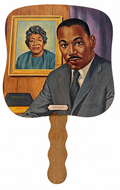 Vintage Martin Luther King Jr. Memorial Funeral Home Hand Fan – “Together Again” – Chicago