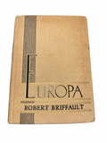 Vintage 1935 Europa by Robert Briffault – First Edition Hardcover History Book – Charles Scribner’s Sons