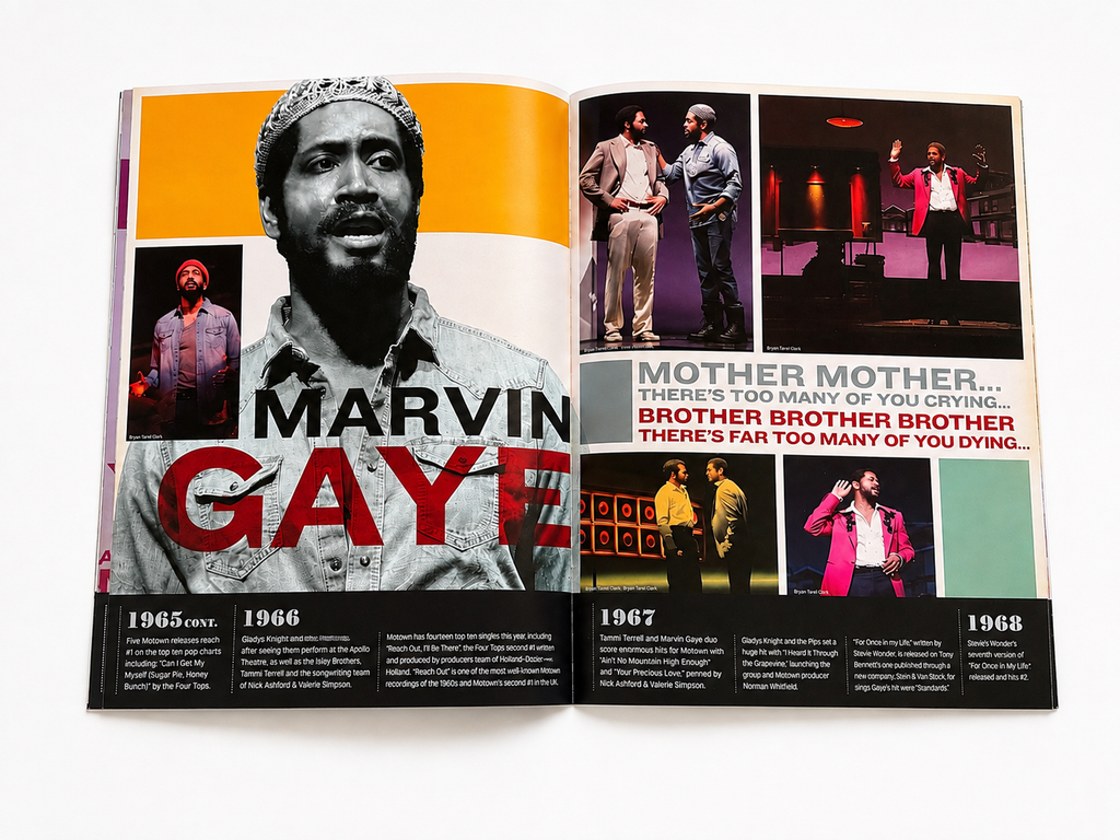 Motown The Musical Souvenir Program – Jackson 5, Marvin Gaye & Motown Memorabilia