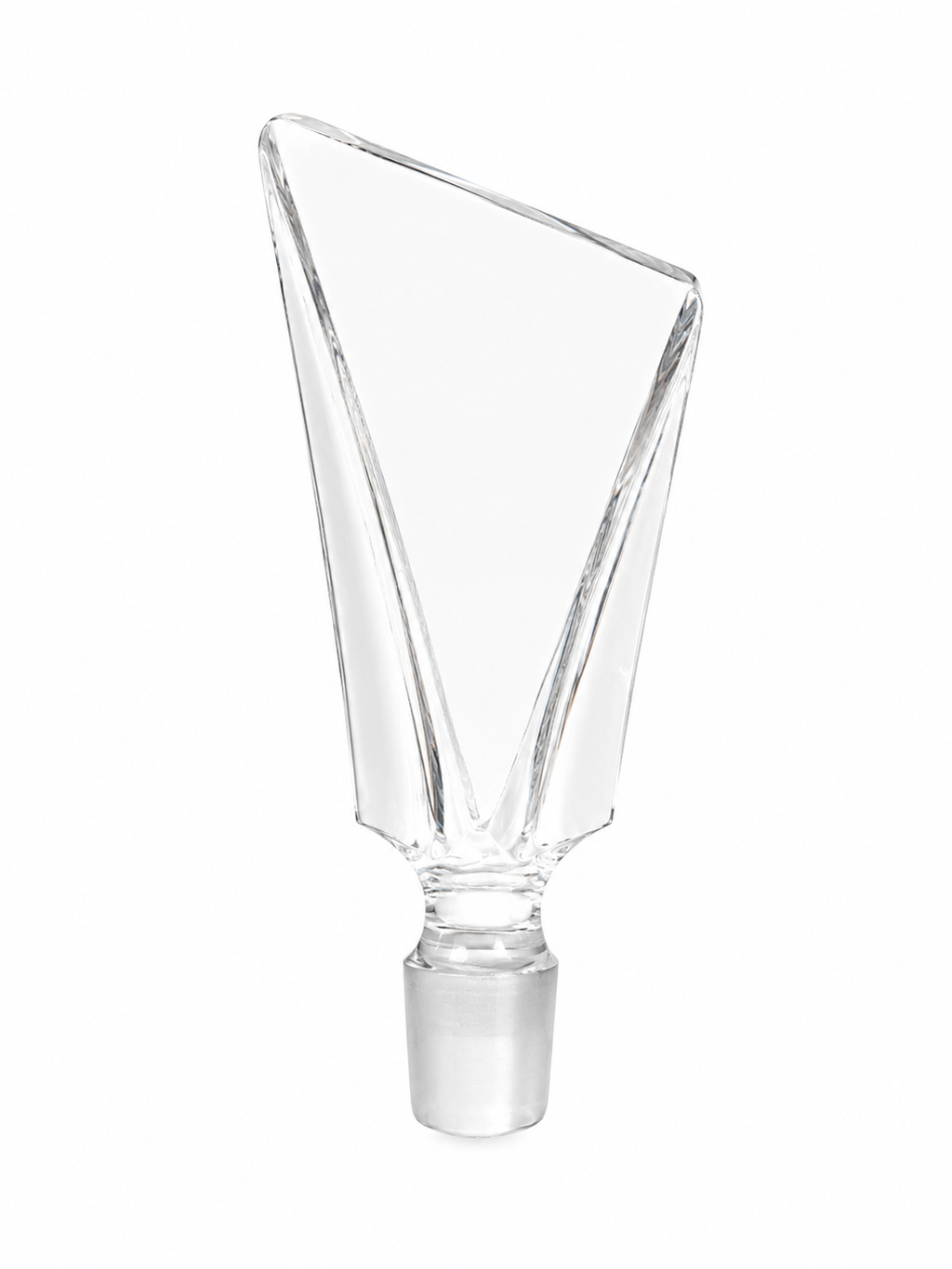 Vintage Clear Glass Perfume Bottle with Stopper