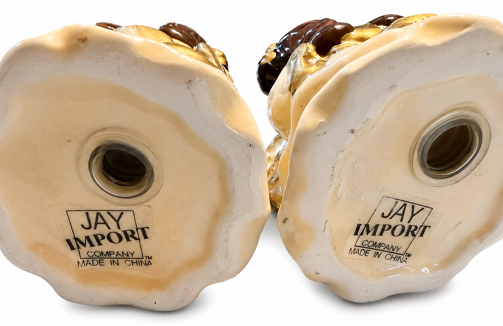 Vintage Jay Import Cookie Jar with Matching Salt & Pepper Shakers – 3-Piece Set
