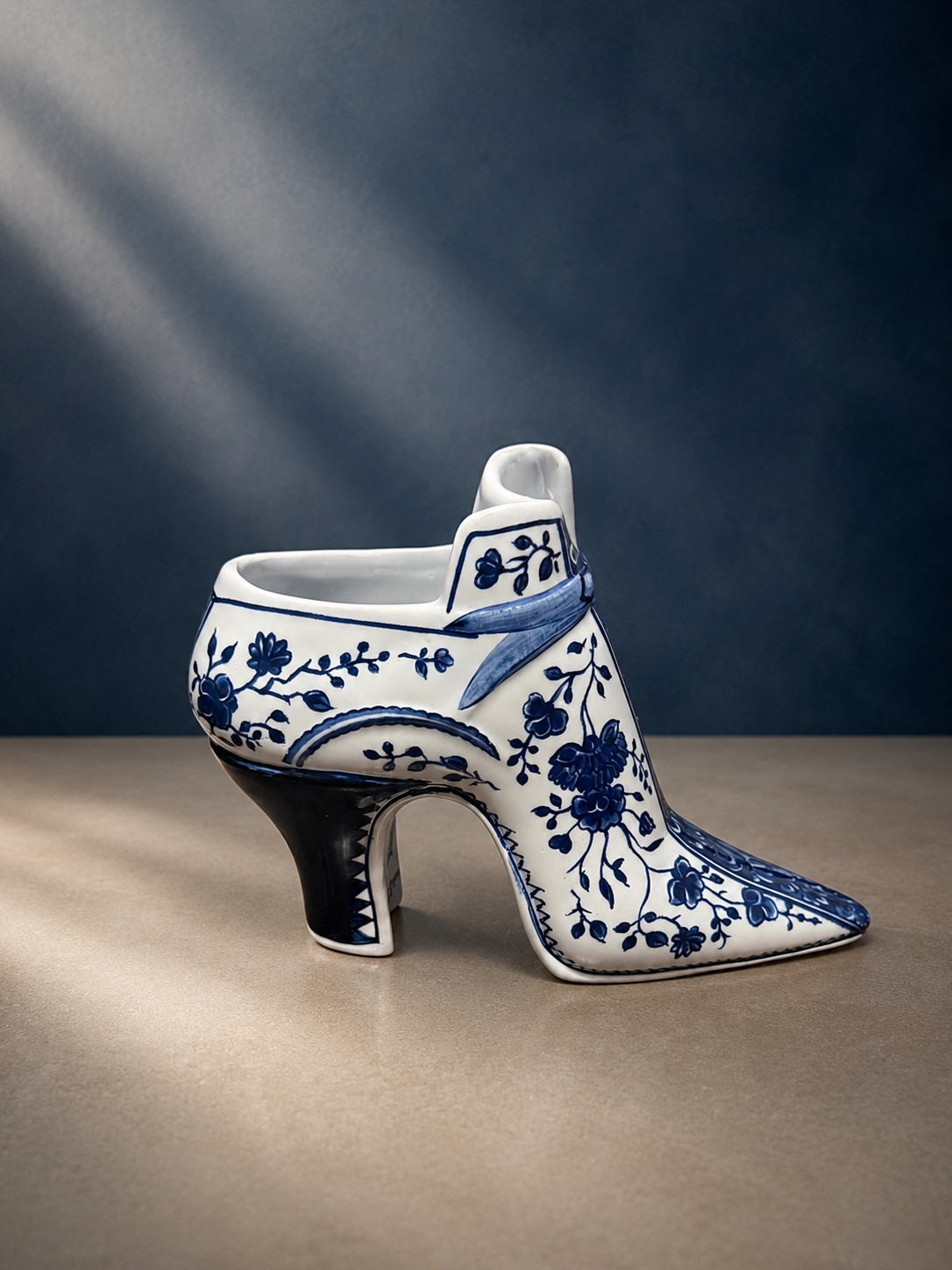Authentic Delftware Porcelain High Heel Shoe Figurine – Colonial Williamsburg Restoration Collection