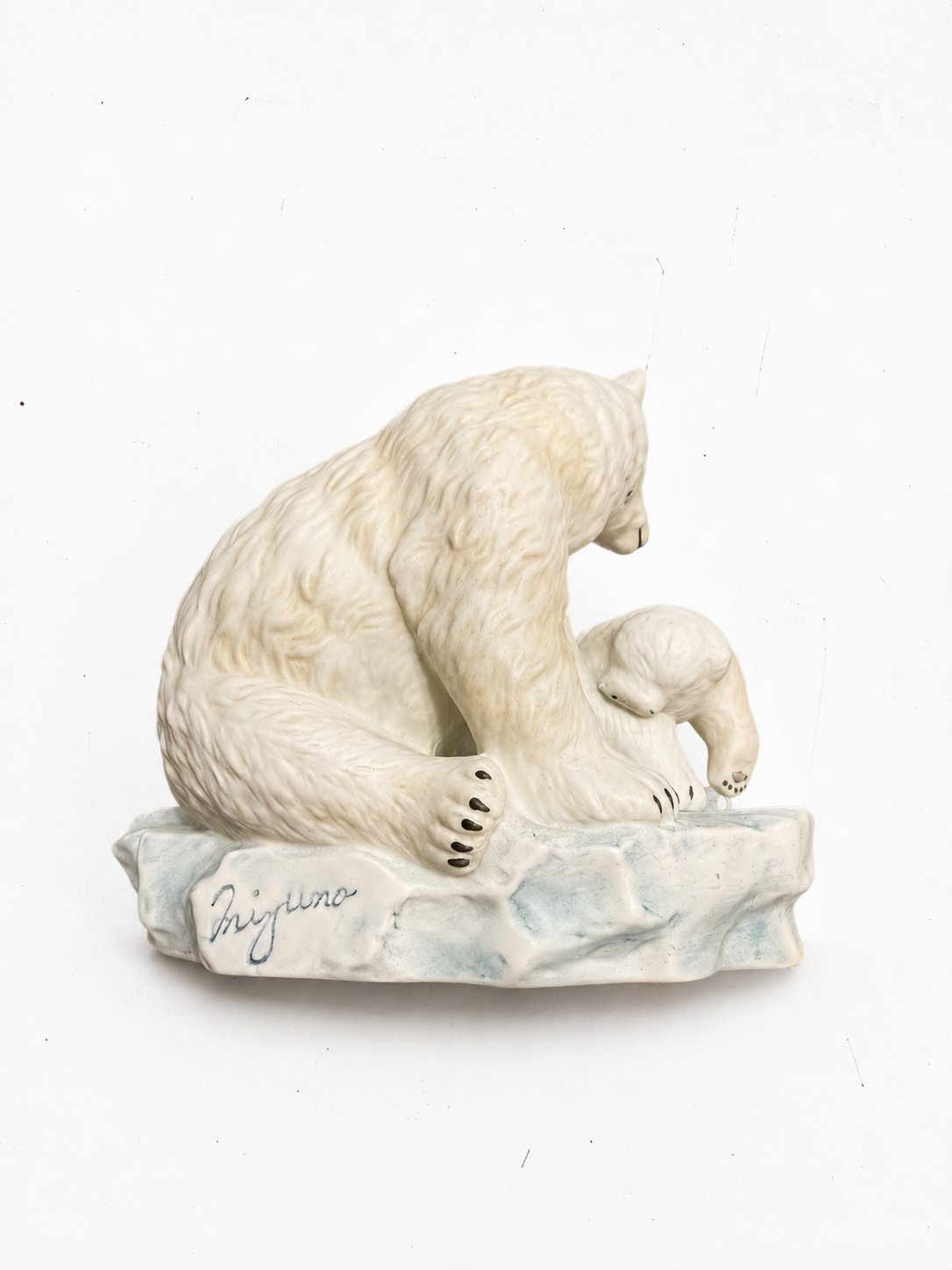 Vintage Homco Masterpiece Porcelain Polar Bear & Cubs Figurine 1993 – Endangered Species Collection