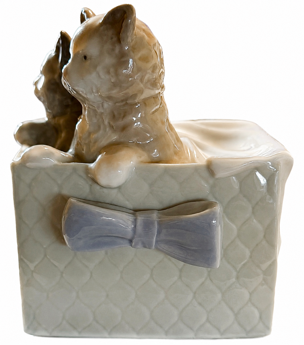 NAO by Lladro Purr-fect Gift Kittens Cats in Box Figurine 1080 Daisa 1988 Spain