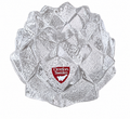 Orrefors Sweden Crystal Lotus Votive Candle Holder | Scandinavian Art Glass Tealight Holder