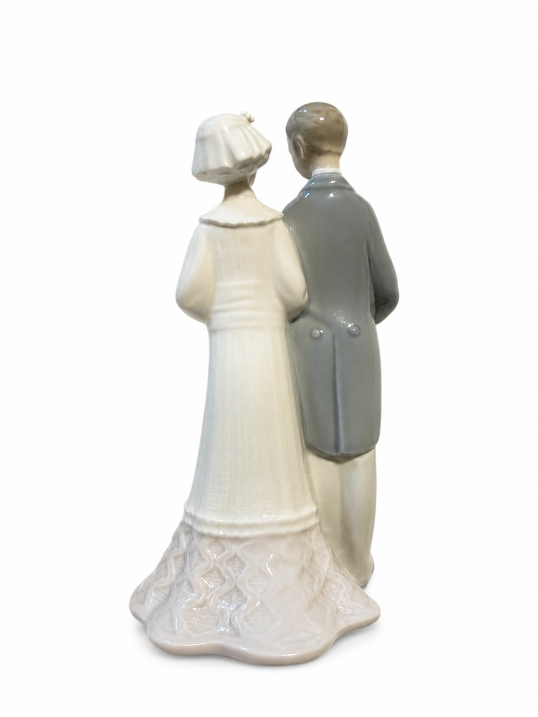 Lladró Wedding Couple Figurine Bride & Groom Porcelain Spain Vintage
