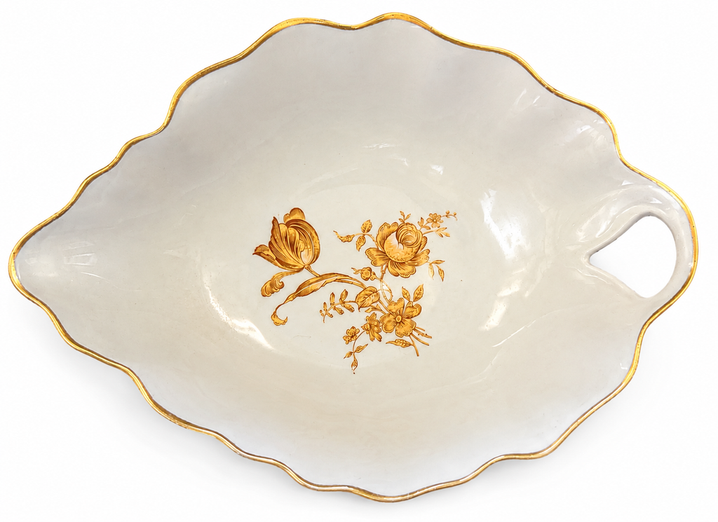 Vintage Limoges France Porcelain Leaf Dish