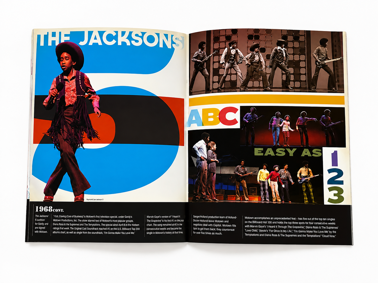 Motown The Musical Souvenir Program – Jackson 5, Marvin Gaye & Motown Memorabilia