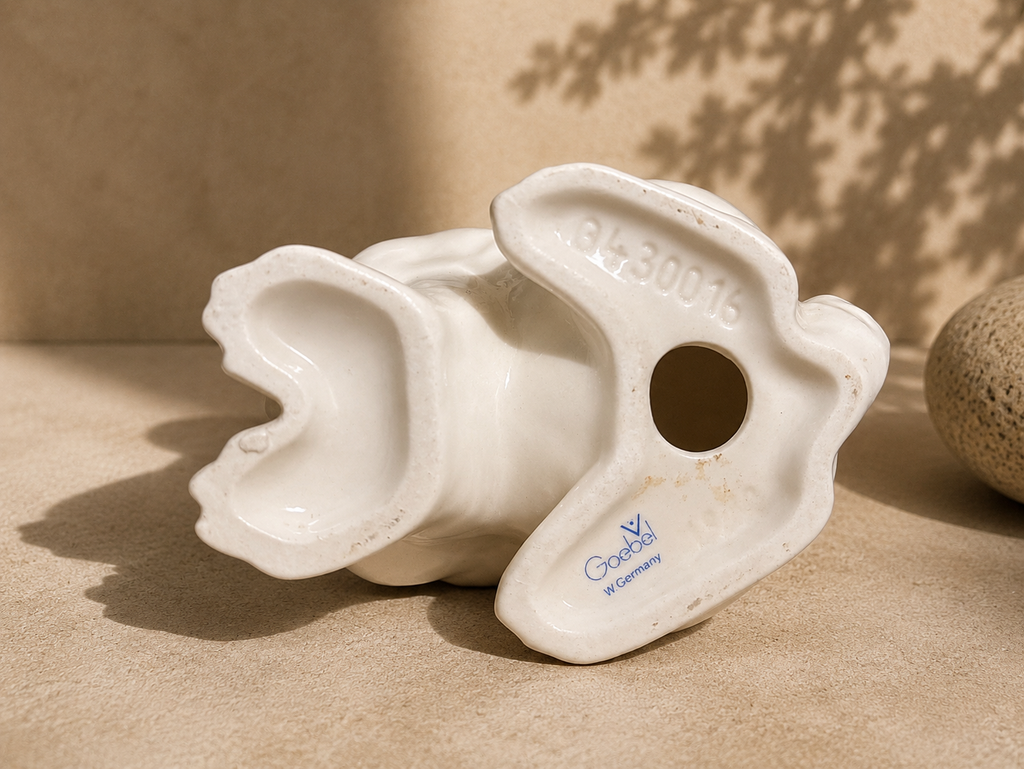 Vintage Goebel West Germany White Porcelain Rabbit