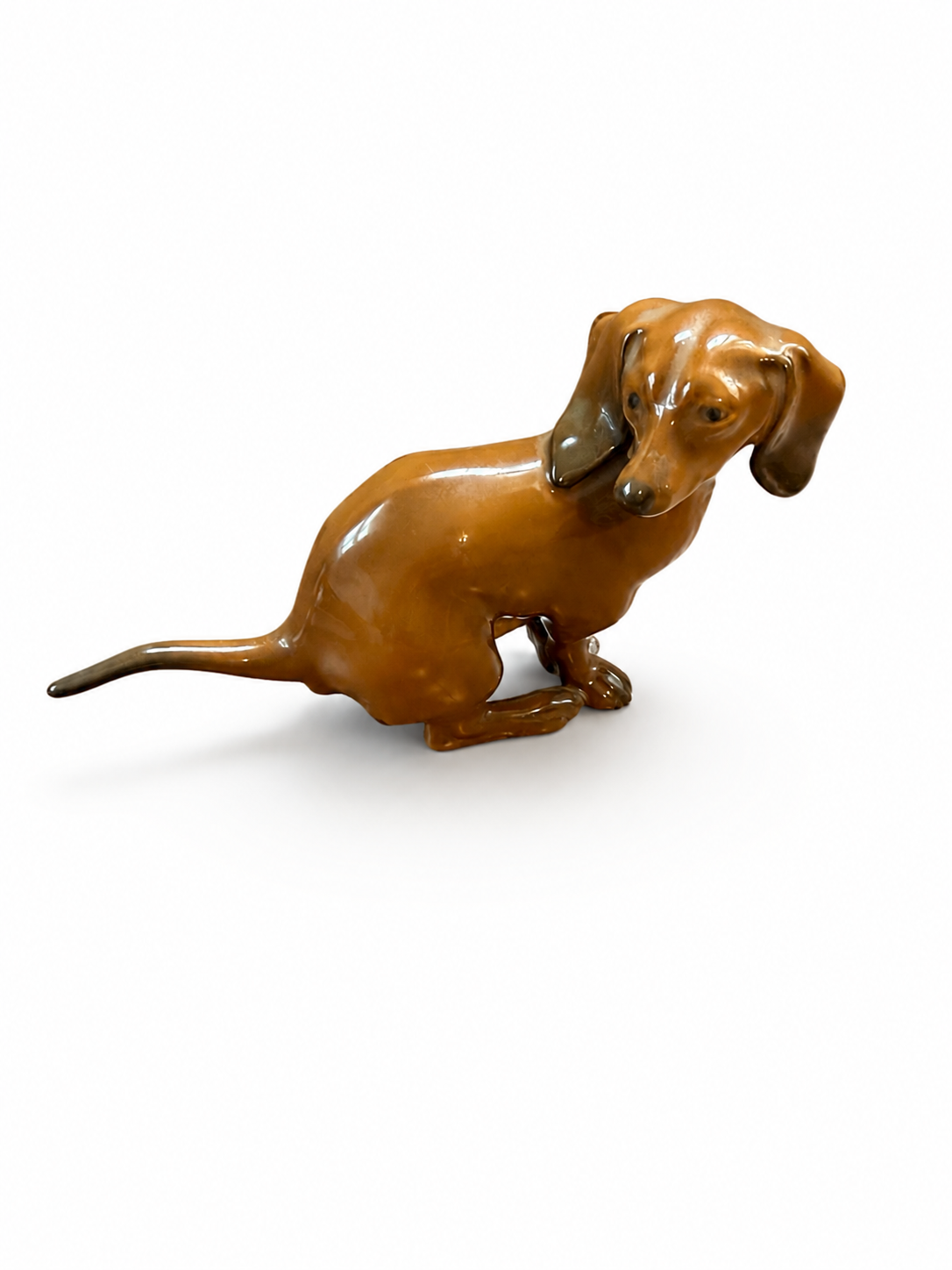 Vintage Rosenthal Classic Rose Porcelain Dachshund Figurine Germany Himmelstoss 448