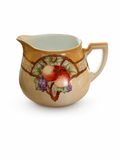 Antique Z.S. & Co Bavaria Hand Painted Porcelain Cider Pitcher Fruit Signed