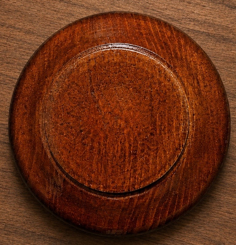 Vintage Croatian Hand Carved Wood  Plate