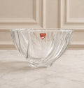 Signed Orrefors Sweden Crystal Centerpiece Bowl Octagon Swirl