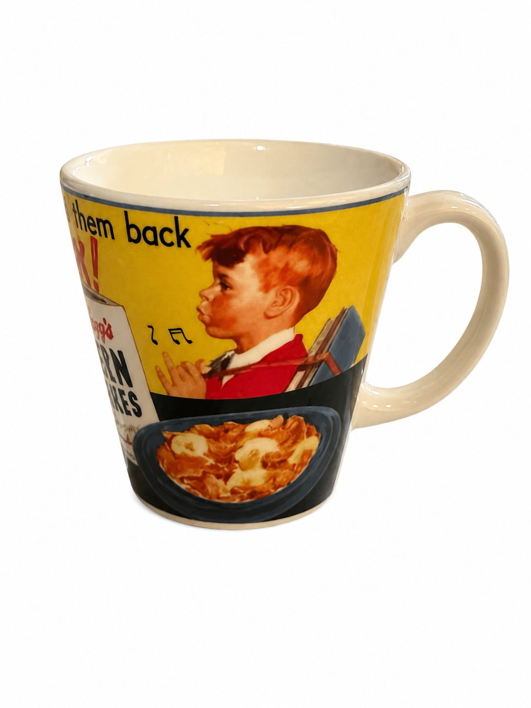 Vintage Kellogg’s Corn Flakes Mug & Bowl Set Retro Advertising Collectible Kitchenware