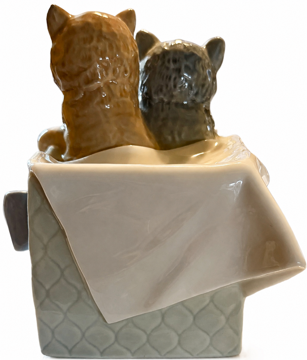 NAO by Lladro Purr-fect Gift Kittens Cats in Box Figurine 1080 Daisa 1988 Spain