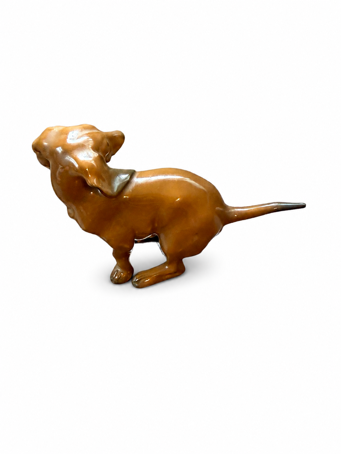Vintage Rosenthal Classic Rose Porcelain Dachshund Figurine Germany Himmelstoss 448