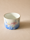 Vintage Kozan Gama (Kozan Kiln) Porcelain Iris Cup – Distributed by Otagiri (OMC)