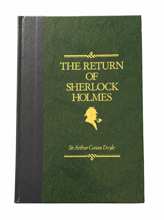 The Return of Sherlock Holmes Hardcover Book by Sir Arthur Conan Doyle – Decorative Green & Gold Edition