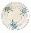 Antique Royal Rudolstadt Prussia Hand Painted Plate Blue Floral Gold Trim Germany